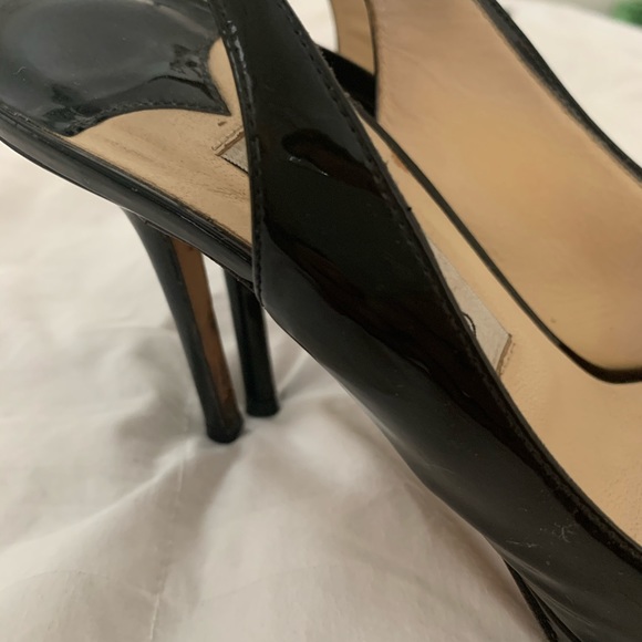 Jimmy Choo Nova patent leather black sling back - Picture 5 of 11